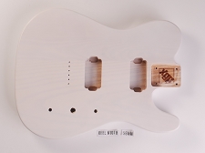 BLEM - Tele Body cut for 2 Humbucker Ash Wood Mary Kaye White